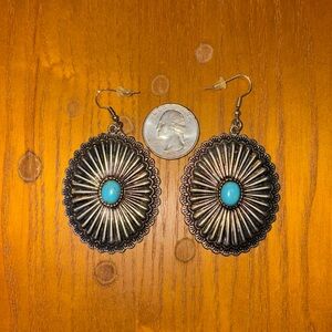 Earrings silver & turquoise
